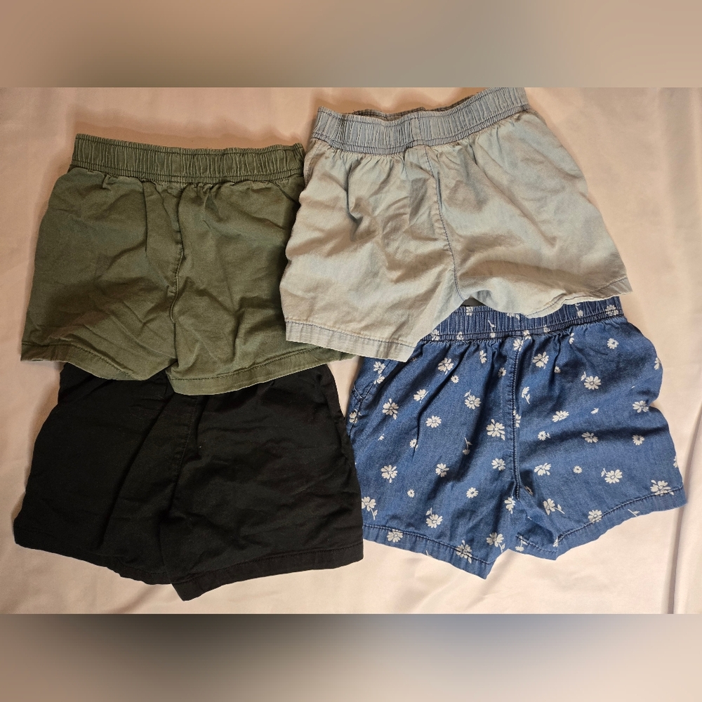 Member's Mark Girls' 4-Pack Pull-On Woven Shorts Size 7/8 - Picture 6 of 8